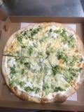 Personal White Pizza with Broccoli