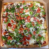 Square Sicilian Vegetable Special Pizza