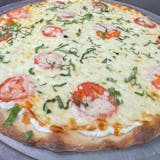 White Tomato Garlic & Basil Pizza