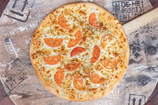 White Tomato Basil Pizza