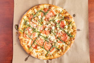 Grilled Chicken Pesto Pizza
