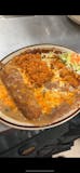 #2- Enchilada, Chile Relleno, Rice & Beans