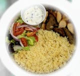 Mixed Over Rice Platter