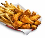 6 Pieces Chicken Wings with Fries Combo