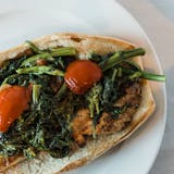 Grilled Chicken with Broccoli Rabe & Cherry Peppers Hero