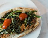 Grilled Chicken with Broccoli Rabe & Cherry Peppers Hero
