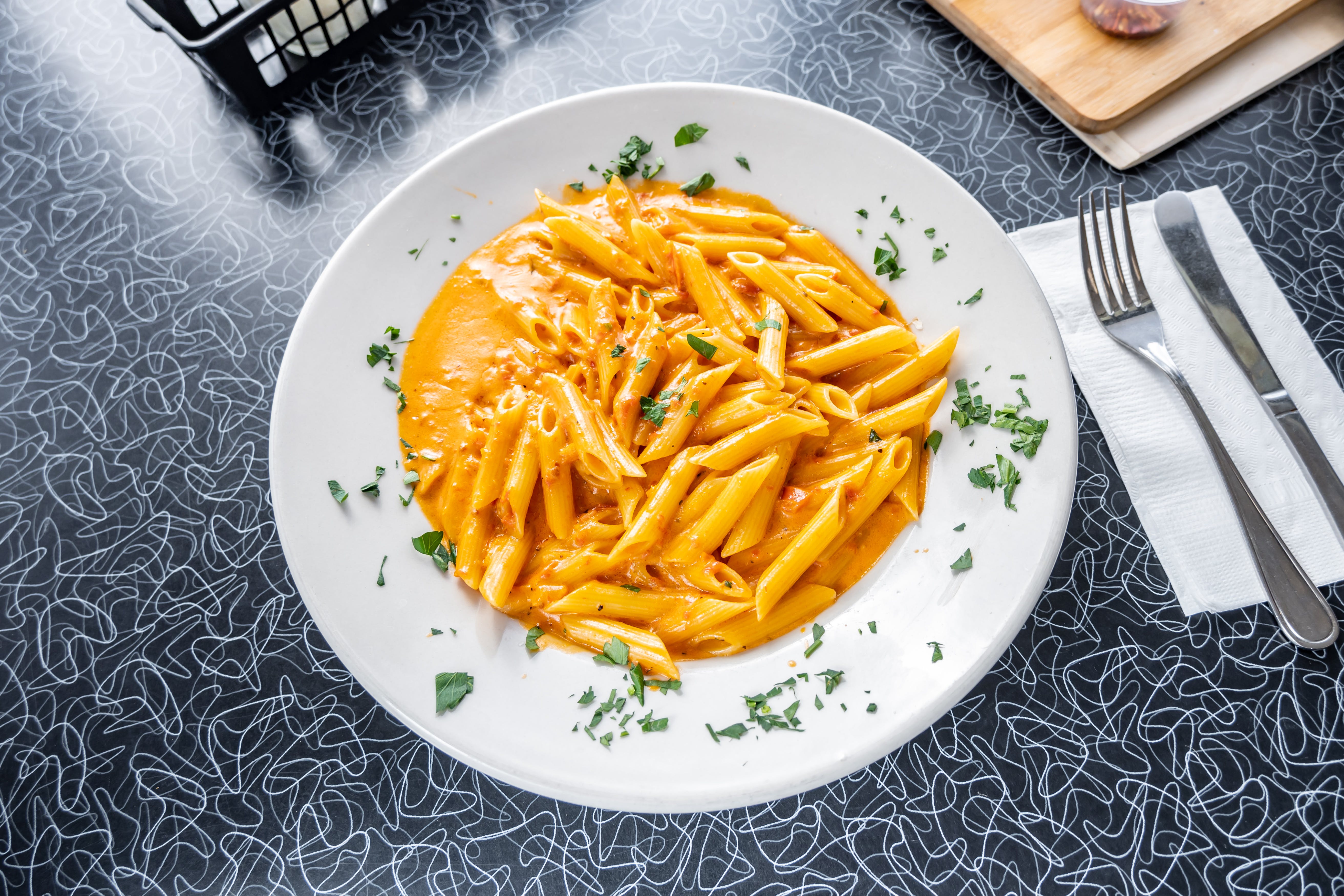 Penne a la Vodka Lunch