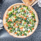 Pan White Veggie Pizza