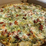 Pesto Shrimp Pizza