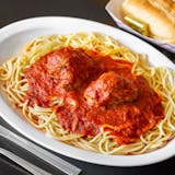 Spaghetti with Two Meatballs