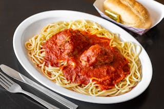 Spaghetti with Two Meatballs