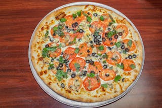 White Vegetarian Pizza
