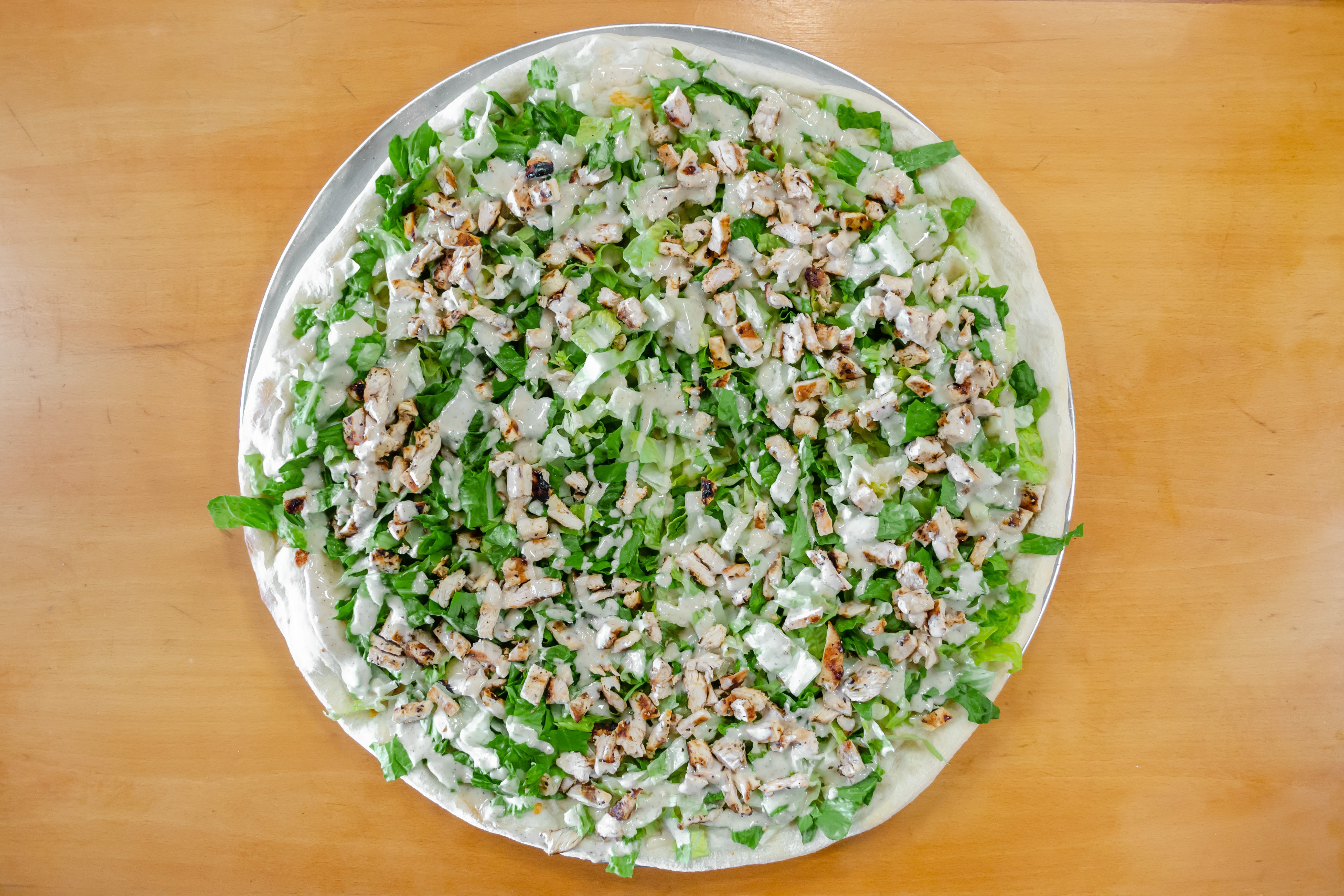 Grilled Chicken Caesar Pizza