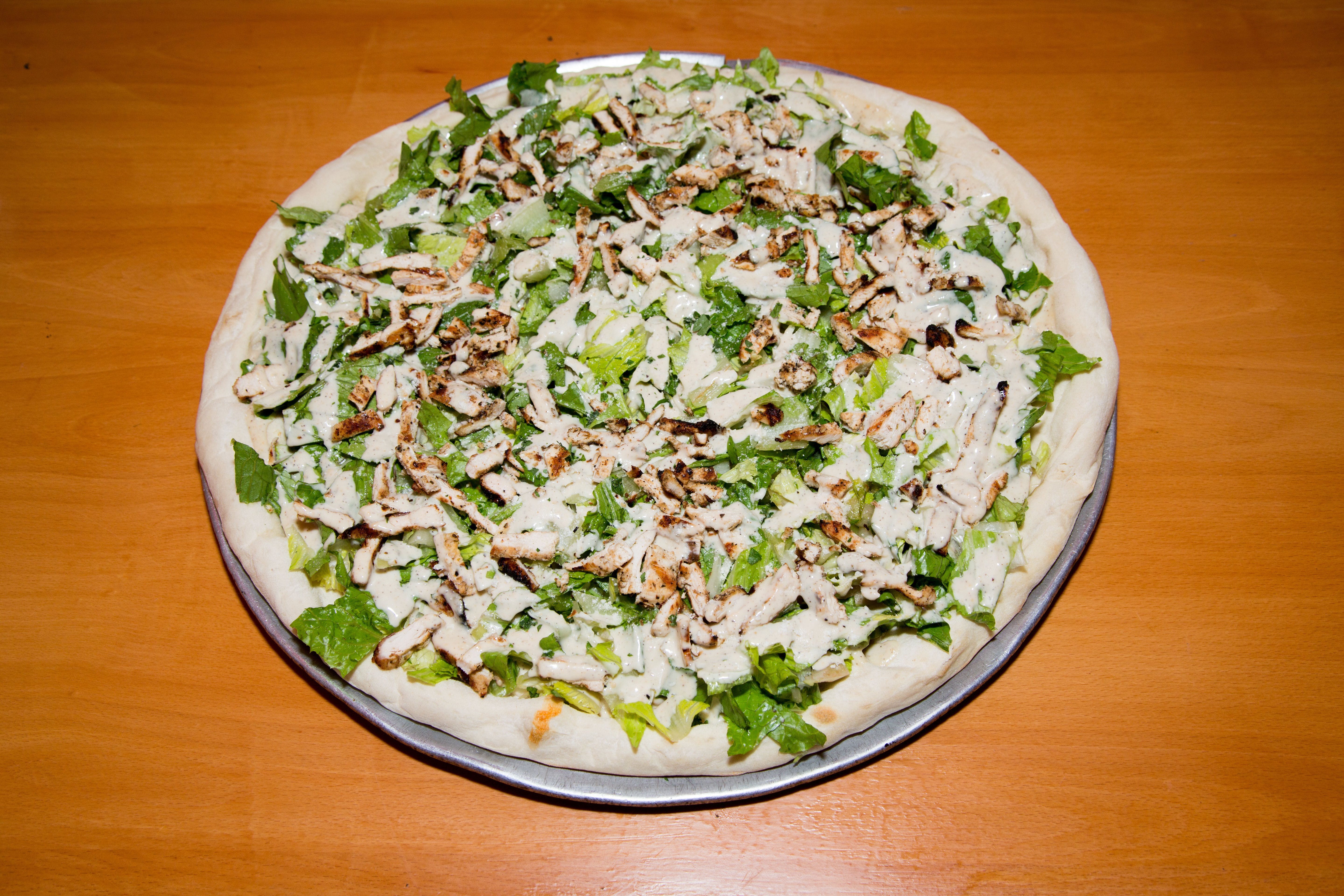 Chicken Caesar Pizza Slice