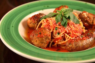 Spaghetti with Meatballs & Sausage