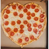 Heart Shaped Valentines Pizza