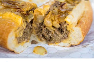 Cheesesteak & Grill Onion Sandwich