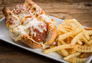 Meatball Parmigiana Sandwich