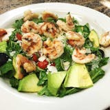 Grilled Shrimp over Arugula Salad