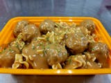 Swedish Meatballs over egg noodles