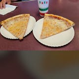 Two Slices of Cheese with Soda Lunch
