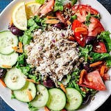 Garden Salad with Tuna Salad