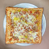 Grandma Pizza with Fresh Tomato, Garlic & Basil