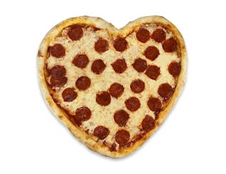 Heart Shape Cheese Pizza