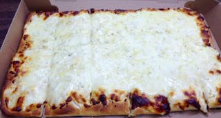Open Face White Pizza
