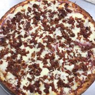 BBQ Cheesesteak & Bacon Pizza