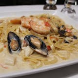 Pasta with Shrimp, Mussels & Crab