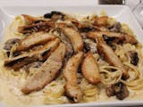 Pasta with Mushrooms & Grilled Chicken