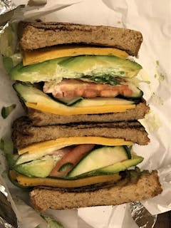 Avocado English Cheddar Sandwich