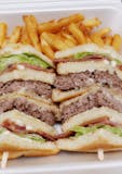 Cheeseburger Club Sandwich