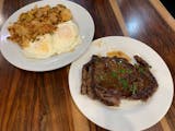 Three Eggs Any Style with Steak Breakfast