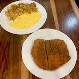 Three Eggs Any Style with Country-Fried Steak Breakfast