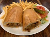 Philly Cheesesteak Deluxe Sandwich