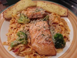 Salmon Fettuccine