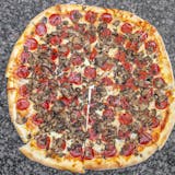Cheese Pepperoni & Mushroom Pizza Slice