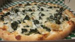 Fresh Spinach Pizza Slice