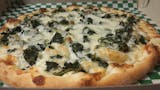 Fresh Spinach Pizza Slice