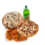 Two Large with Two Toppings, 6 Wings & 2 Liter Soda Tuesday & Sunday Special