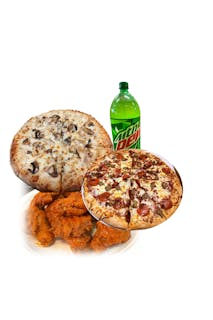 Two Large with Two Toppings, 6 Wings & 2 Liter Soda Tuesday & Sunday Special