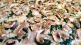 White Spinach & Mushrooms Pizza