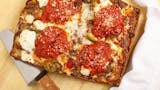 Detroit Spicy Meatball Pizza