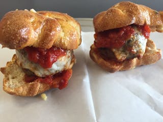 Garlic Knot Meatball Sliders