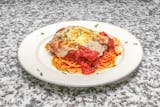 Chicken Parmigiana with Spaghetti Lunch