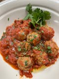 Braised Beef Meatballs In Marinara Sauce