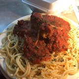 Thin Spaghetti with Meatballs