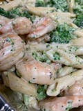 Shrimp Broccoli Alfredo Sauce Pasta